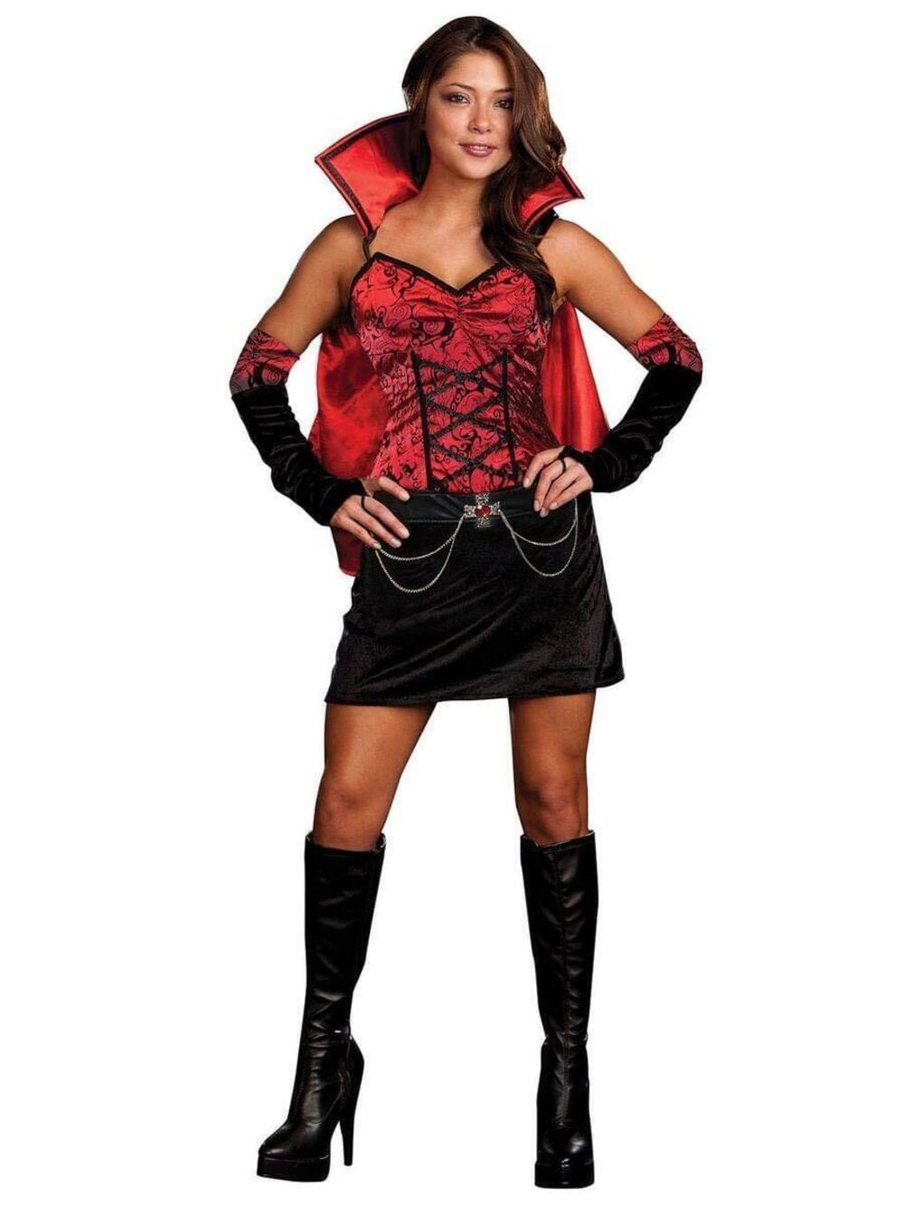 1912 Sexy Vampiress Dress Costume Adult Small